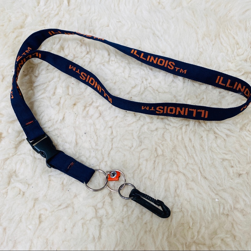 University of Illinois UofI college lanyard u of I